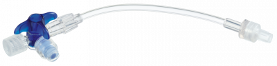 Кран 3-ходовой Дискофикс С с Сэйффлоу 360° синий линия 50 см купить оптом в Туле