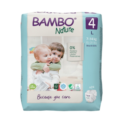 Эко-подгузники Bambo Nature 3 (4-8 кг), 52 шт купить оптом в Туле