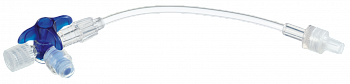 Кран 3-ходовой Дискофикс С с Сэйффлоу 360° синий линия 100 см купить в Туле